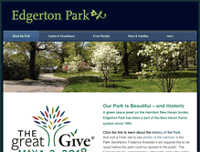 Tablet Screenshot of edgertonpark.org